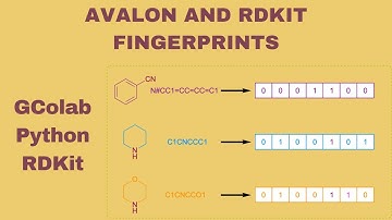 Avalon and RDKit Fingerprints from SMILES