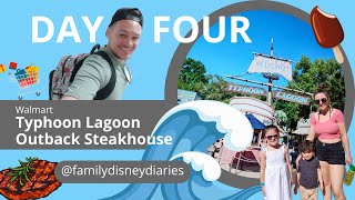 Day Four | Typhoon Lagoon | Outback Steakhouse | Mickey Ice Cream | Walmart | April | 2024