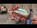 Woodmizer LT40 PORTABLE SAWMILL action