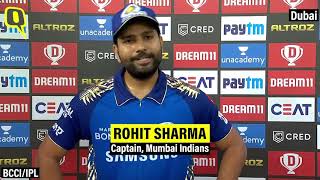 Rohit Sharma Speaks After Mumbai Indians Win IPL 2020 | The Quint Rohit Sharma Speaks After Mumbai Indians Win IPL 2020 | The Quint
