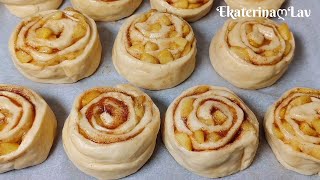 :     !    ! Cinnamon Rolls with apples!