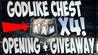 Smite: 4X GODLIKE CHEST OPENING!   GIVEAWAY!