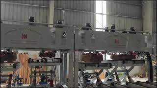 5 Pocket Veneer Stacker Connected With Metriguard Scanner