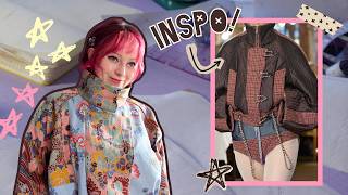 Making a designer jacket from my grandma's bed throw + the hardest project YET
