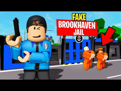 I Open A FAKE JAIL To Trick CRIMINALS!! (Brookhaven RP)