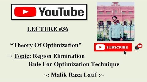 Region Elimination Rule for Optimization Technique