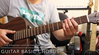 The steadfast love of the Lord never ceases (Hymns) by Kathleen Thomerson, Guitar basic chords