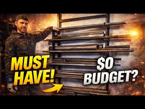 Stop Tripping Over Steel! Heavy Duty Metal Rack Build 🦾