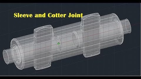 AutoCAD Sleeve and Cotter Joint 3D