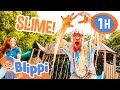 Blippi&#39;s Science Slime Challenge! 1 Hour of Blippi Episodes for Kids