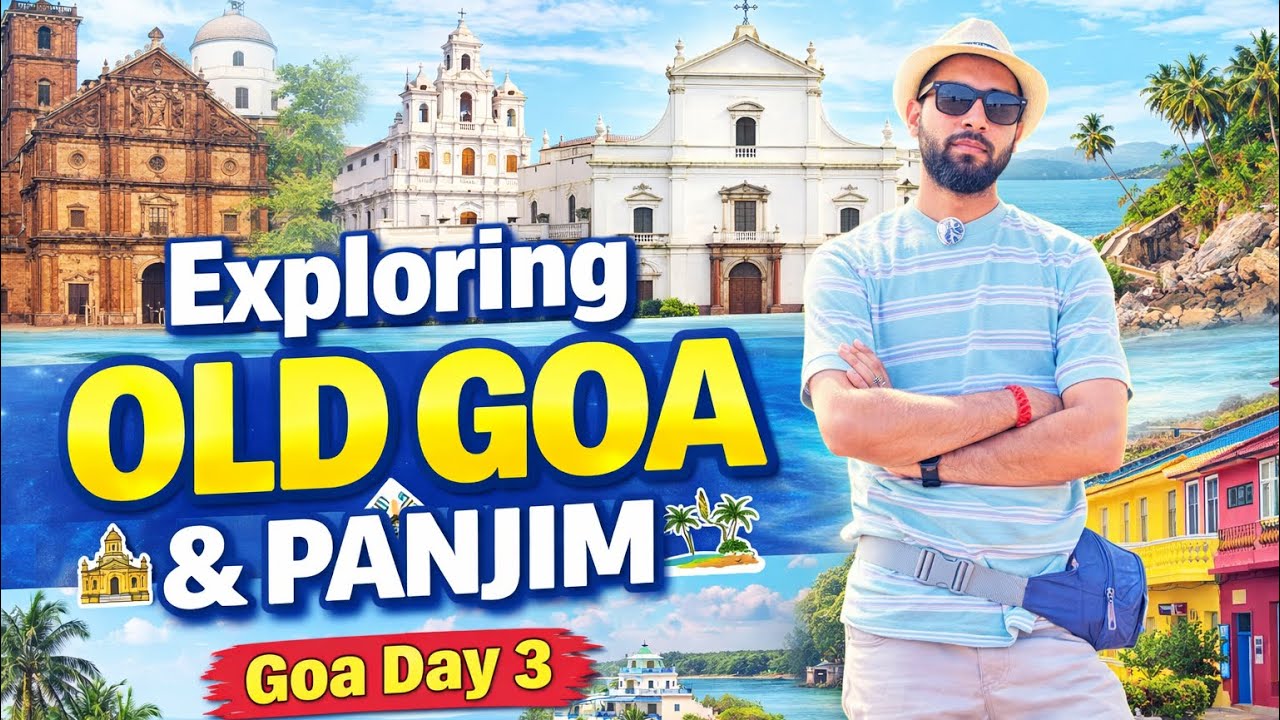 Goa Day 3 Vlog | Churches, Dona Paula & Fontainhas | Panjim Diaries 🌴 #GoaDay3 #OldGoa 