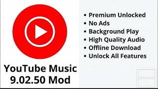 YOUTUBE MUSIC MOD 9.02.50 TERBARU 2026‼️NO ADS🔓  BACKGROUND PLAY & UNLIMITED DOWNLOADS 🔥 NO PW