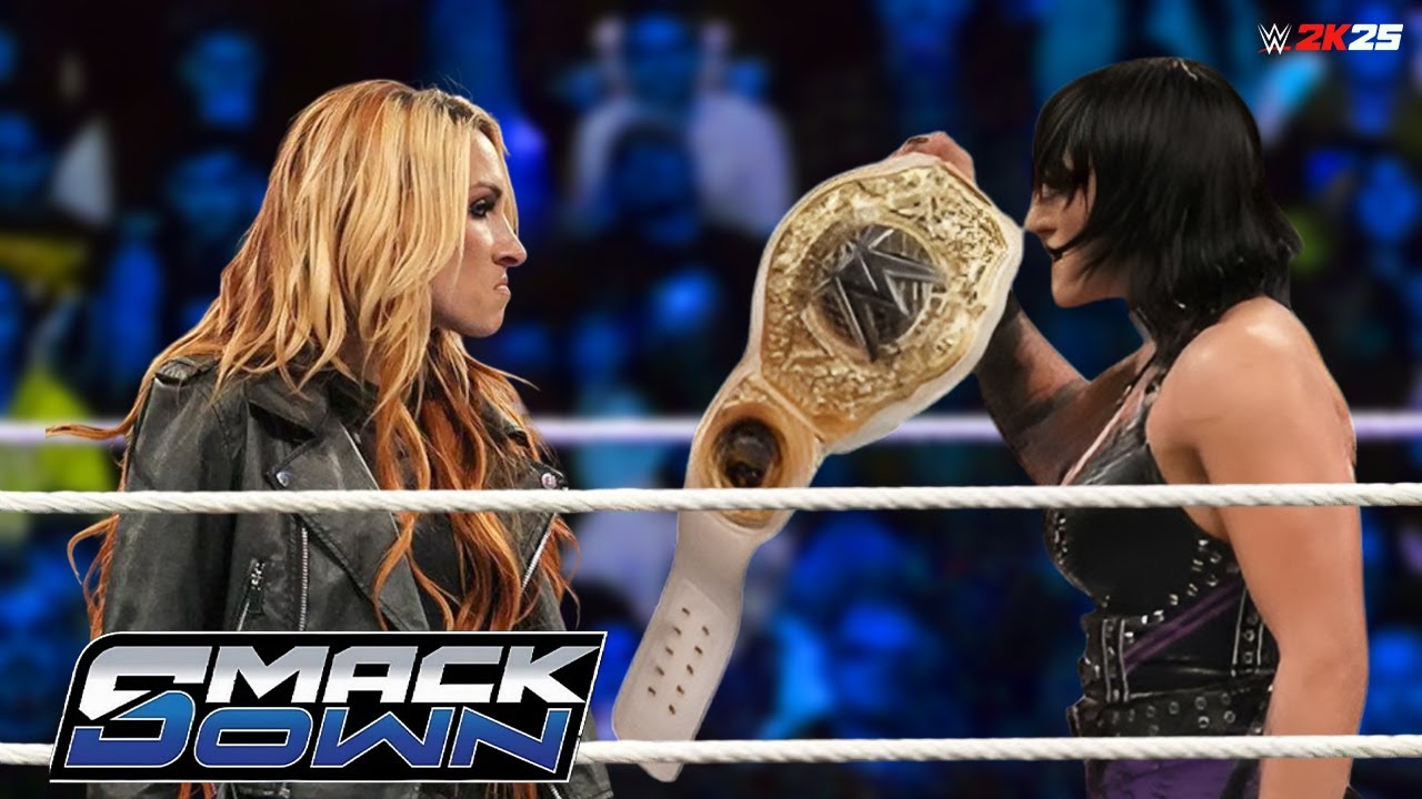 Full Match Becky Lynch vs Rhea Ripley | WWE 2K25 - YouTube