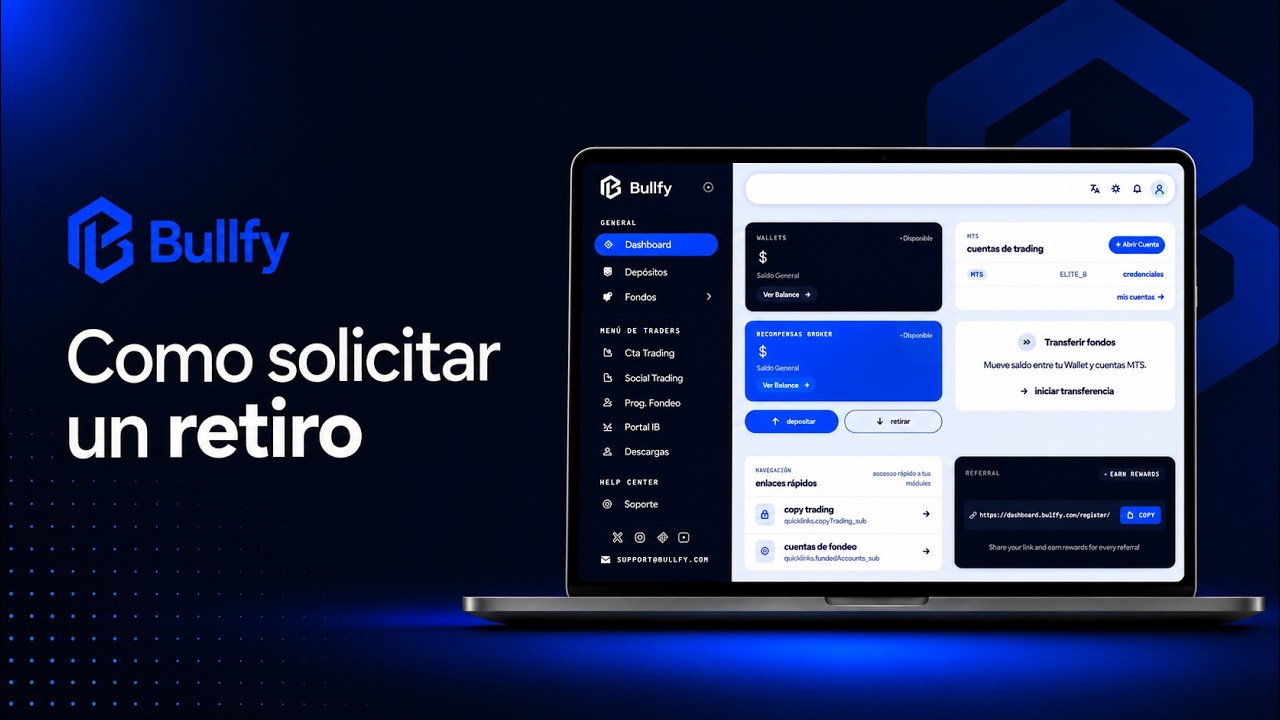 Cómo solicitar un retiro en Bullfy