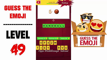 Guess The Emoji Level 49 - All Answers - Walkthrough ( By GMonks Entertainment )