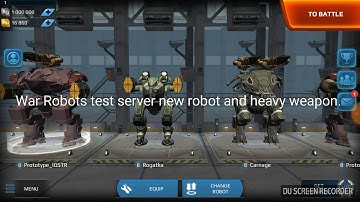 War Robots test server new heavy weapon and new robot prototype