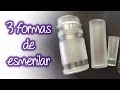 3 formas fáciles de esmerilado en cristal , Easy frosted glass