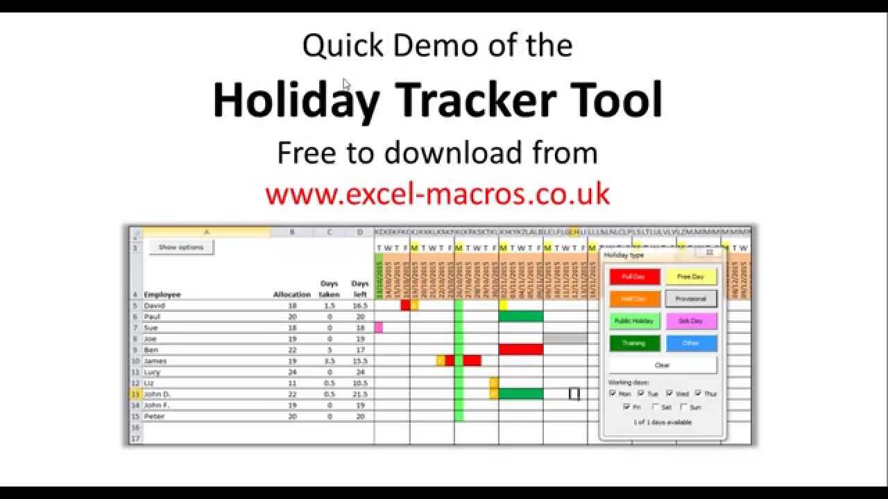 Leave Tracking Excel Template from i.ytimg.com