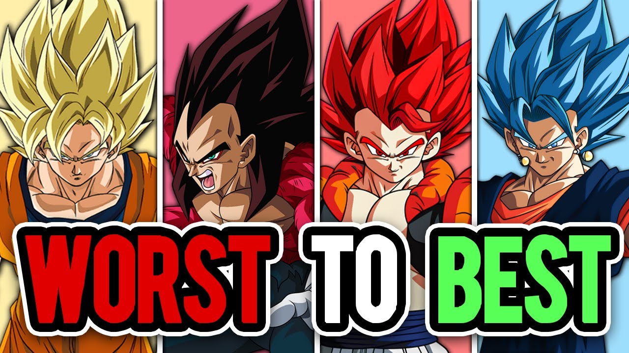 RANKING The BEST DESIGNED Saiyan Forms in Dragon Ball