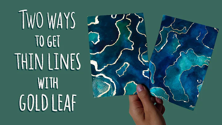 How to Use Gold Leaf in Art | Two Methods to Add Gold Lines to Paintings