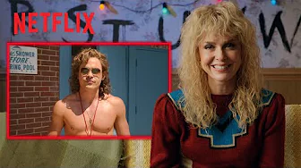 Cara Buono Reacts to the Billy Pool Scene in Season 3 | Stranger Things | Netflix