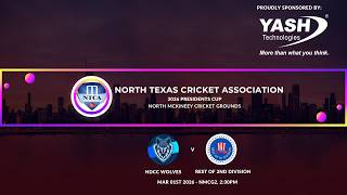 NMCG1 - 2026 PRESIDENTS CUP - Hawks vs Rest of NTCA 1st Division, Mar 01, 2:30pm
