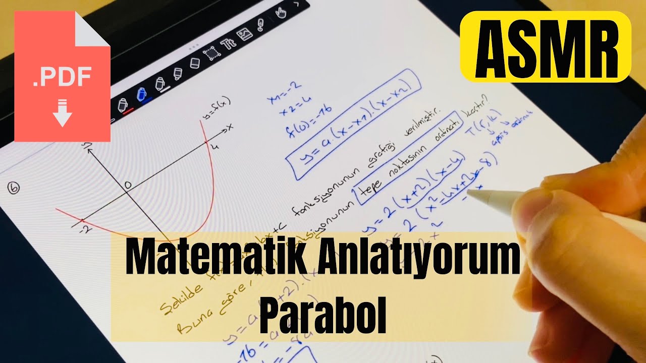 ASMR | Sana Matematik Anlatıyorum | Parabol | Türkçe ASMR 💤😴