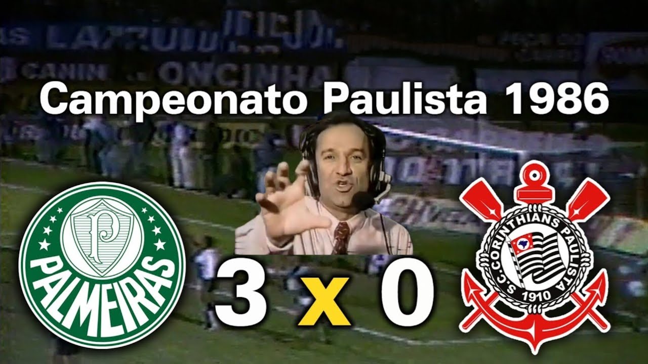 OSMAR SANTOS Palmeiras 3x0 Corinthians 1986 semifinais Paulistão