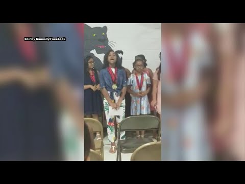 Video of 11-year-old girl singing at Danville  elementary school graduation goes viral