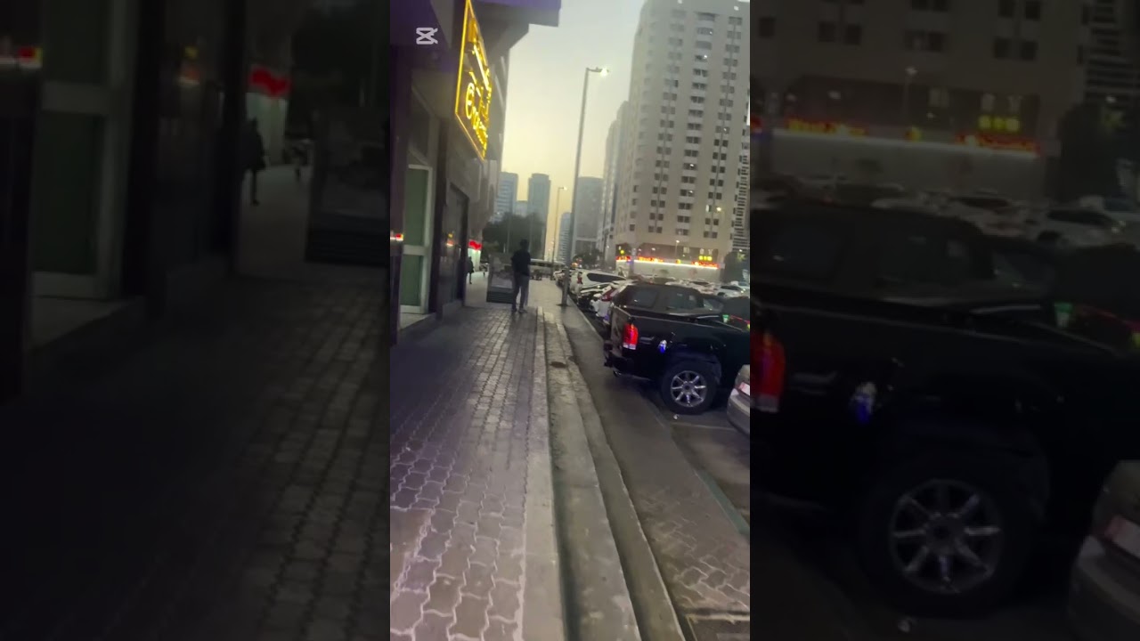 Walking Around Tourist Club Area Abu Dhabi United Arab Emirates