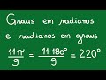 Como Converter de Graus para Radianos e Radianos para Graus || Matemática