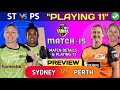 WBBL 2025 • Match - 15 • Sydney Thunder Vs Perth Scholers Match details and playing 11