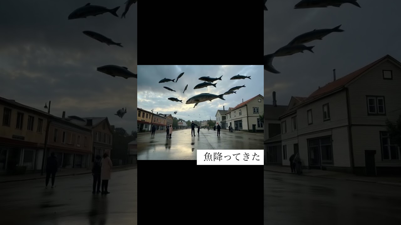 空から魚が降ってきた！￼
