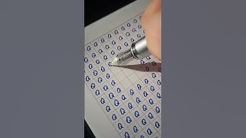 Q ➝ Q | Relaxing Writing Style #handwriting #calligraphy #ocd #calming #satisfying #doodle