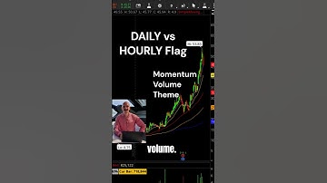 Qullamaggie || Daily vs Hourly Flags #shorts