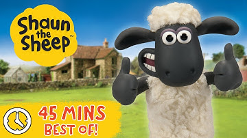 💛 45 MINS of Best Bits of Shaun the Sheep 🐑 Seasons 1-5