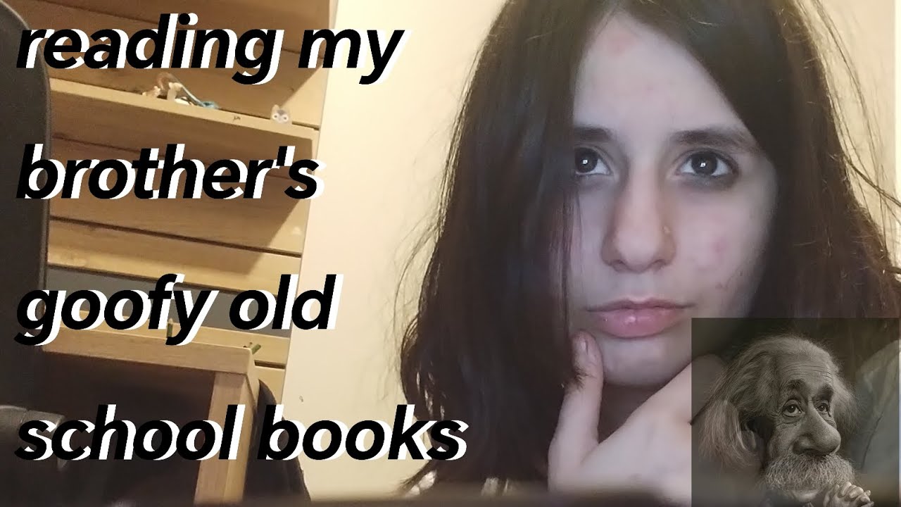 Reading my brother's goofy old school books (vlog)