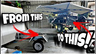 Home made Budget trailer build Ep 1  learning to weld  offroad camper  overlanding trailer