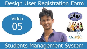 Project in PHP in Bangla Part 5 :  Design User Registration Form