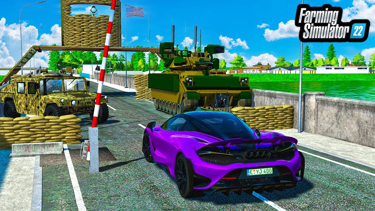 BRIDGE LOCKDOWN! STOLEN $10M VEHICLE (MILITARY CHECKPOINT) | FS22