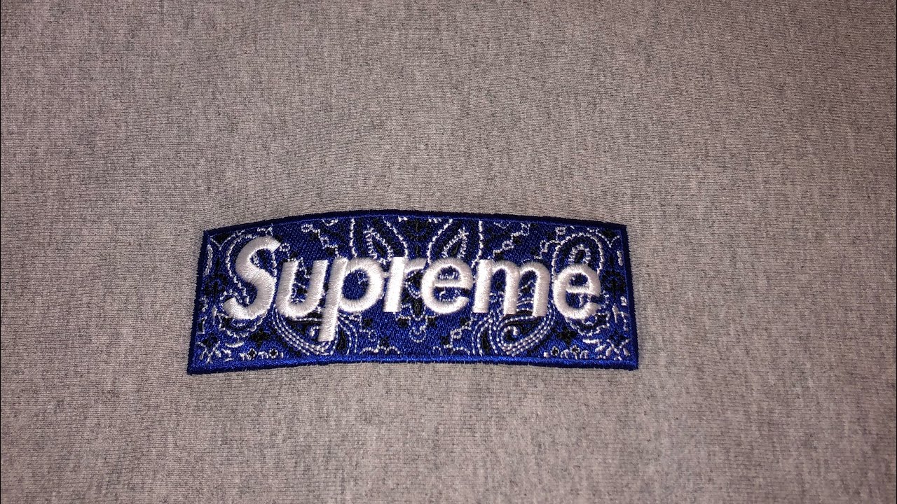 Supreme Men's Bandana Box Logo Hooded Sweatshirt