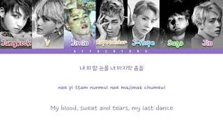 Lirik lagu BTS blood sweat & tears
