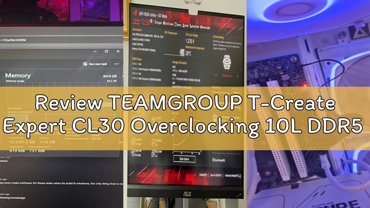 Review TEAMGROUP T-Create Expert CL30 Overclocking 10L DDR5 32GB Kit (2 x 16GB) 6000MHz (PC5-48000)