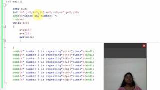Celebrity finding the frequency of digits using c++ Profile
