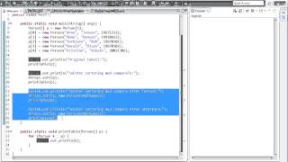 Celebrity Java-programmering 38 - Sortering med compare() Net Worth
