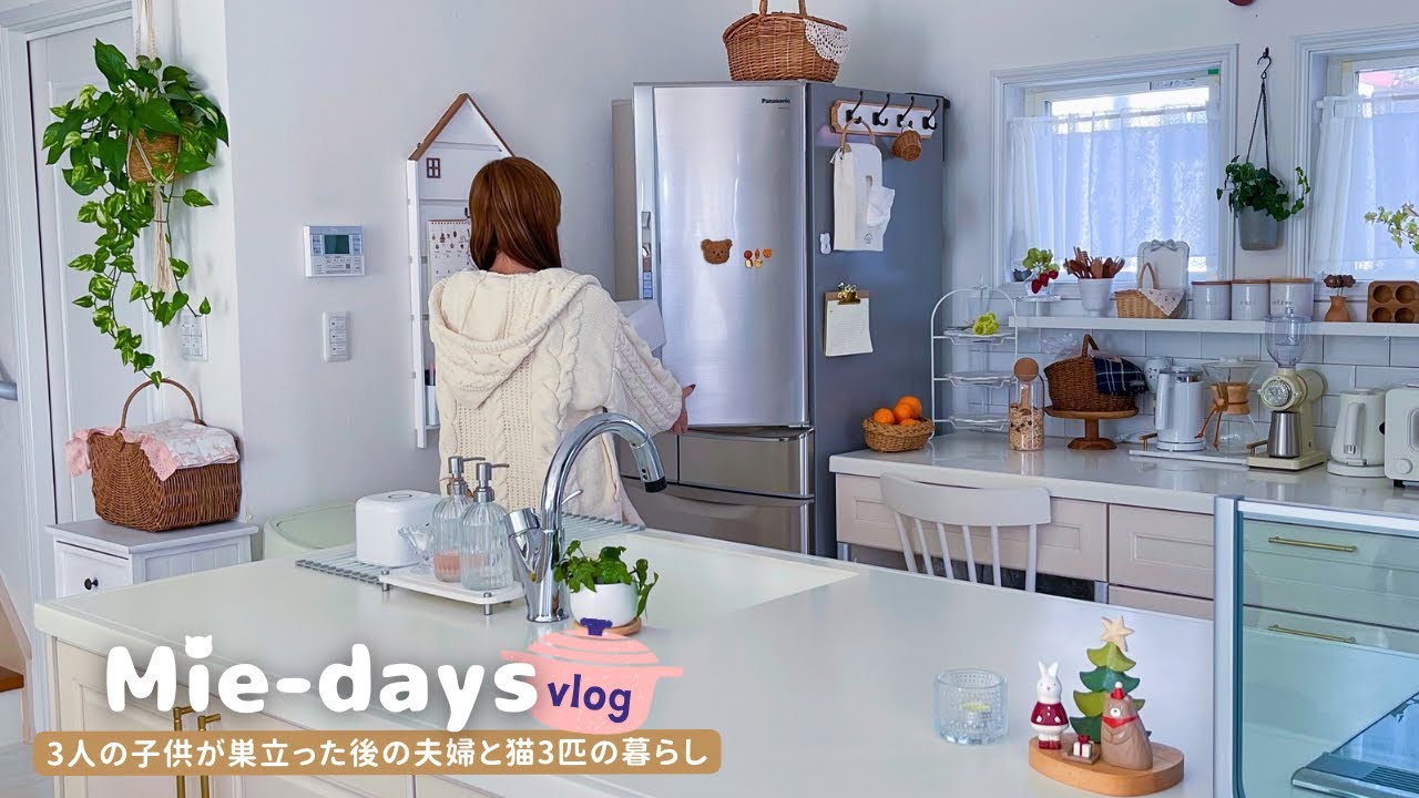 のん❣️秋アレンジ❣️あんみつデート栗、柿、どんぐり、キノコ、アレンジ❁⃘* Christmas with 3 cats and daughter 🎅🎄 | Dinner prep & shopping