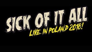 SICK OF IT ALL - LIVE IN POLAND 2018! | 21 August @ U Bazyla | Poznan
