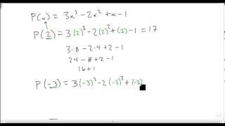 Evaluate a Polynomial Function