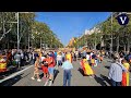 Miles de personas protestan en Barcelona contra la amnistía