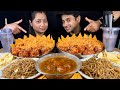 Indochinese food mukbang  chowmein gobi manchurian fried rice gravy veg manchurian  chips